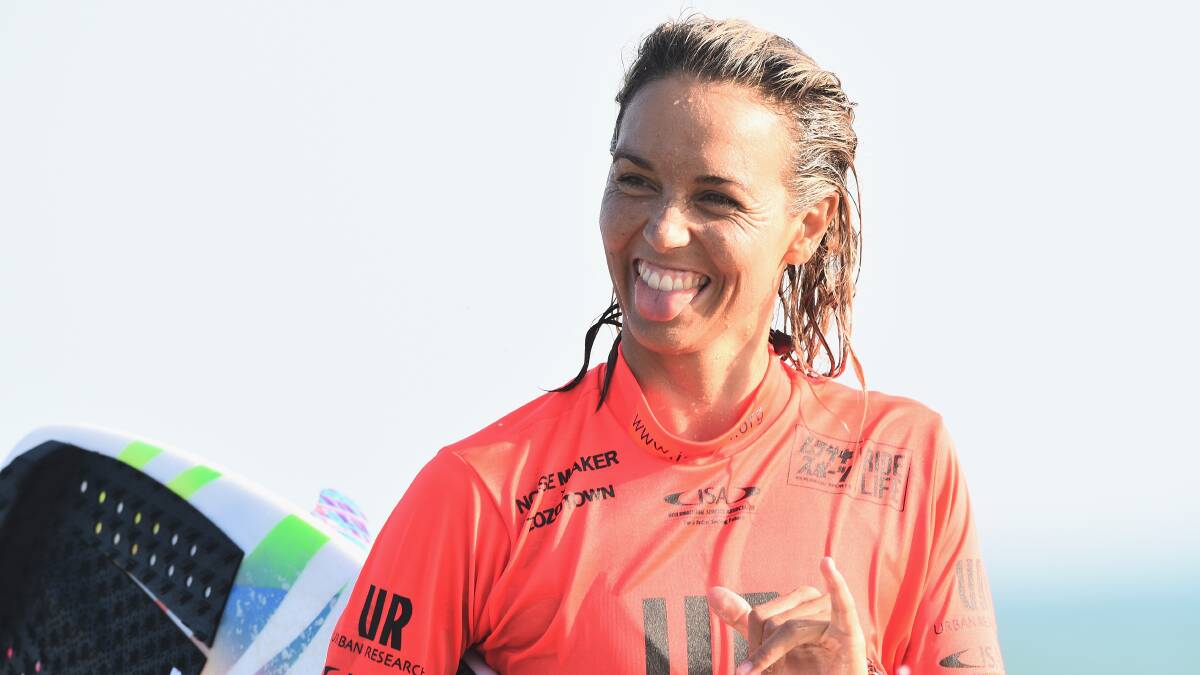A place in history awaits Sally Fitzgibbons. Picture: Getty