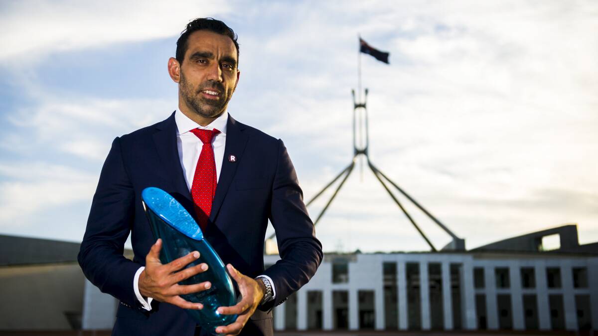 Former AFL star Adam Goodes won an Australian of the Year award. Picture by Rohan Thomson