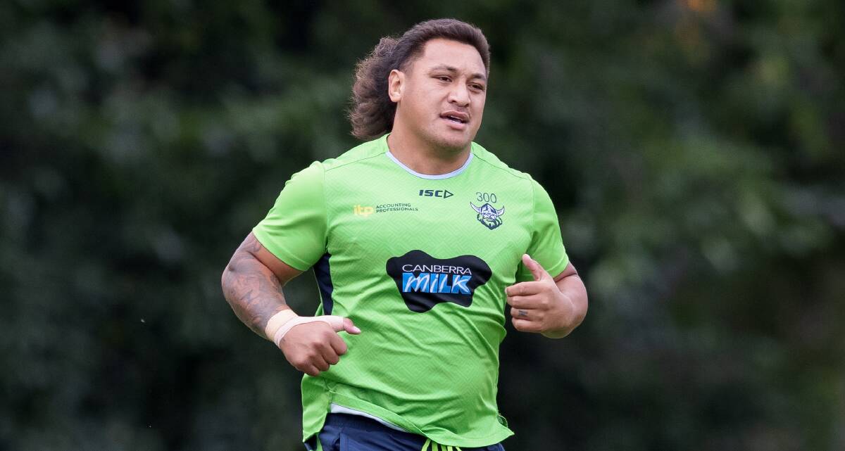 Raiders prop Josh Papalii is looking to reignite his NRL campaign on Thursday night. Picture: Sitthixay Ditthavong