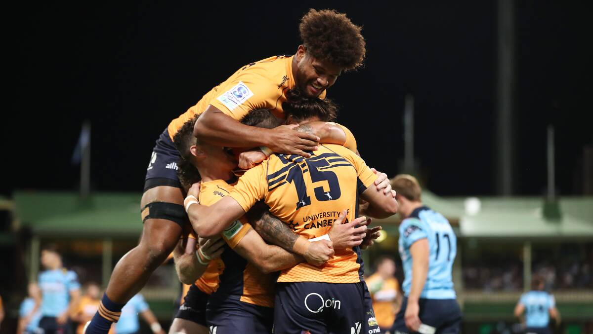 The ACT Brumbies created their own slice of history at the Sydney Cricket Ground on Friday night. Picture: Getty