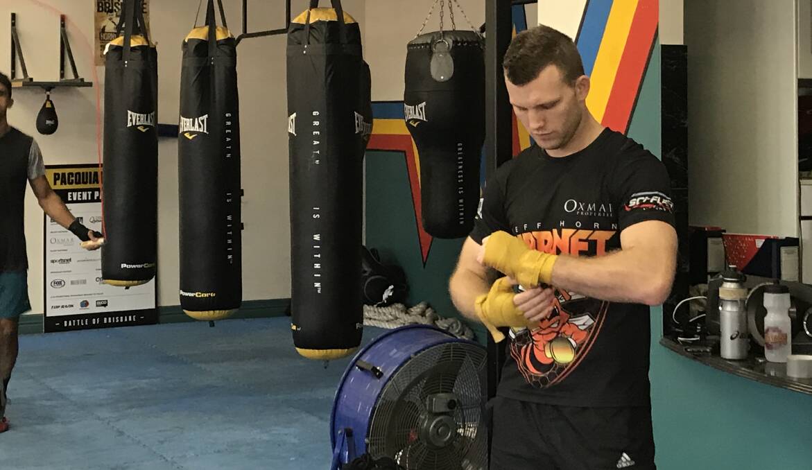 Jeff Horn is preparing for a showdown with Tim Tszyu. Picture: The Canberra Times