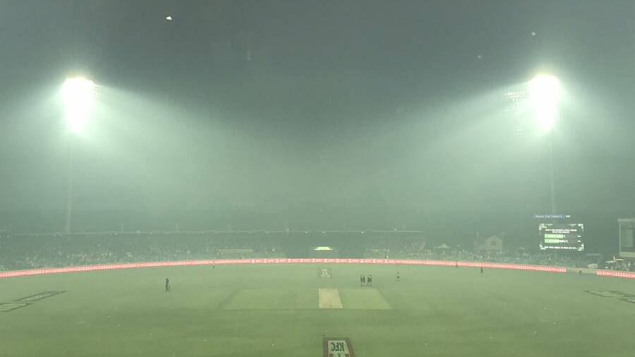The last BBL match played in Canberra was abandoned due to a smoke haze.