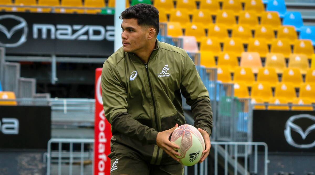 Noah Lolesio has emerged as a potential answer to a selection headache. Picture: Andrew Phan/Wallabies Media