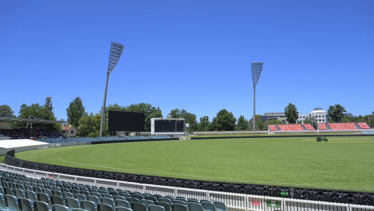 The Brumbies are exploring opportunities to play at Manuka Oval. Picture by Keegan Carroll