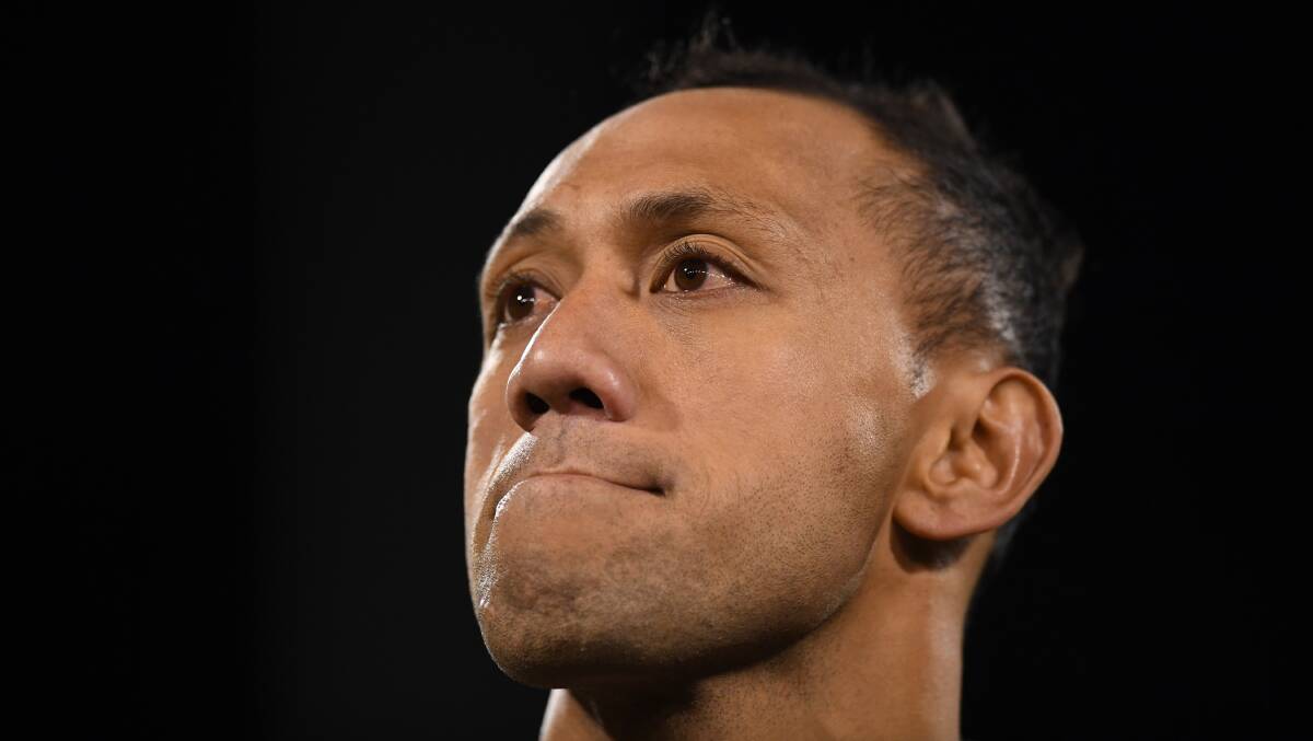 A tough exit for Christian Lealiifano. Picture: AAP