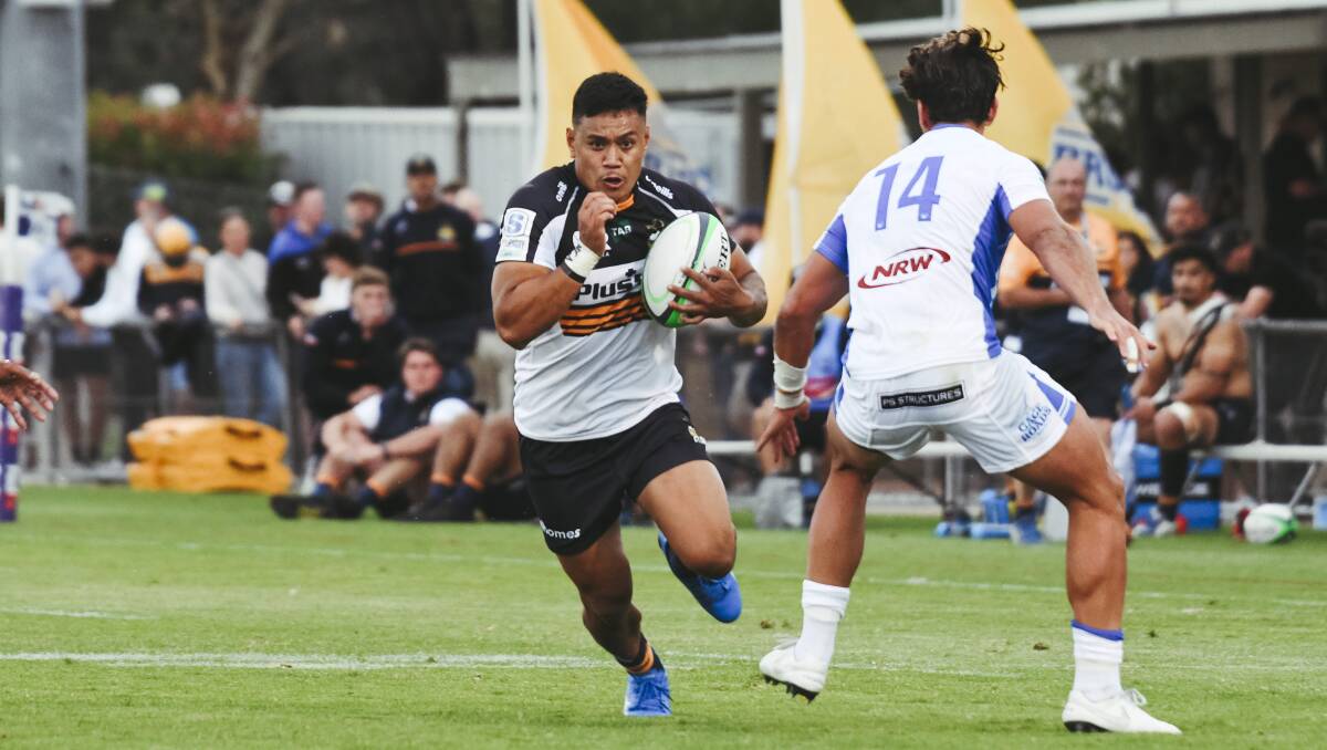 The Western Force will need to find a way to stop Len Ikitau in his tracks. Picture: Dion Georgopoulos