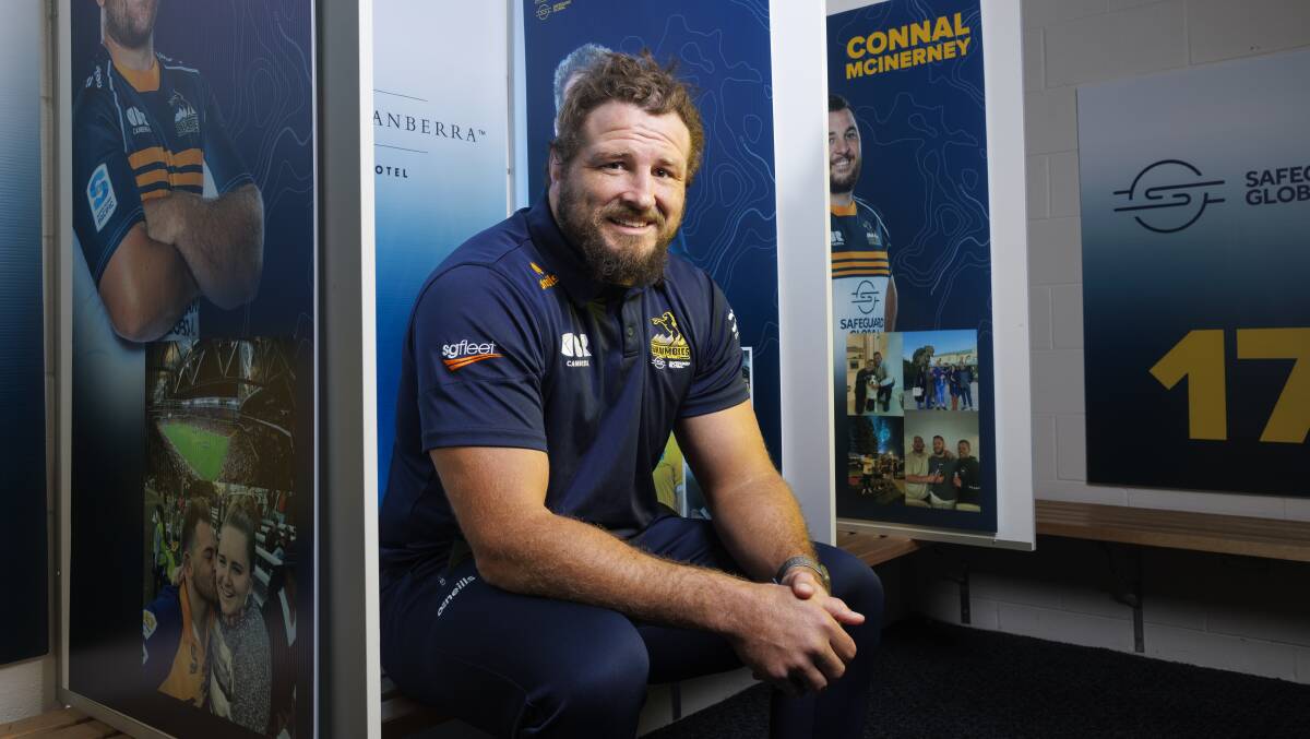 ACT Brumbies prop James Slipper will celebrate his record-breaking 178 games at Canberra Stadium on Saturday night against the NSW Waratahs. Picture by Keegan Carroll