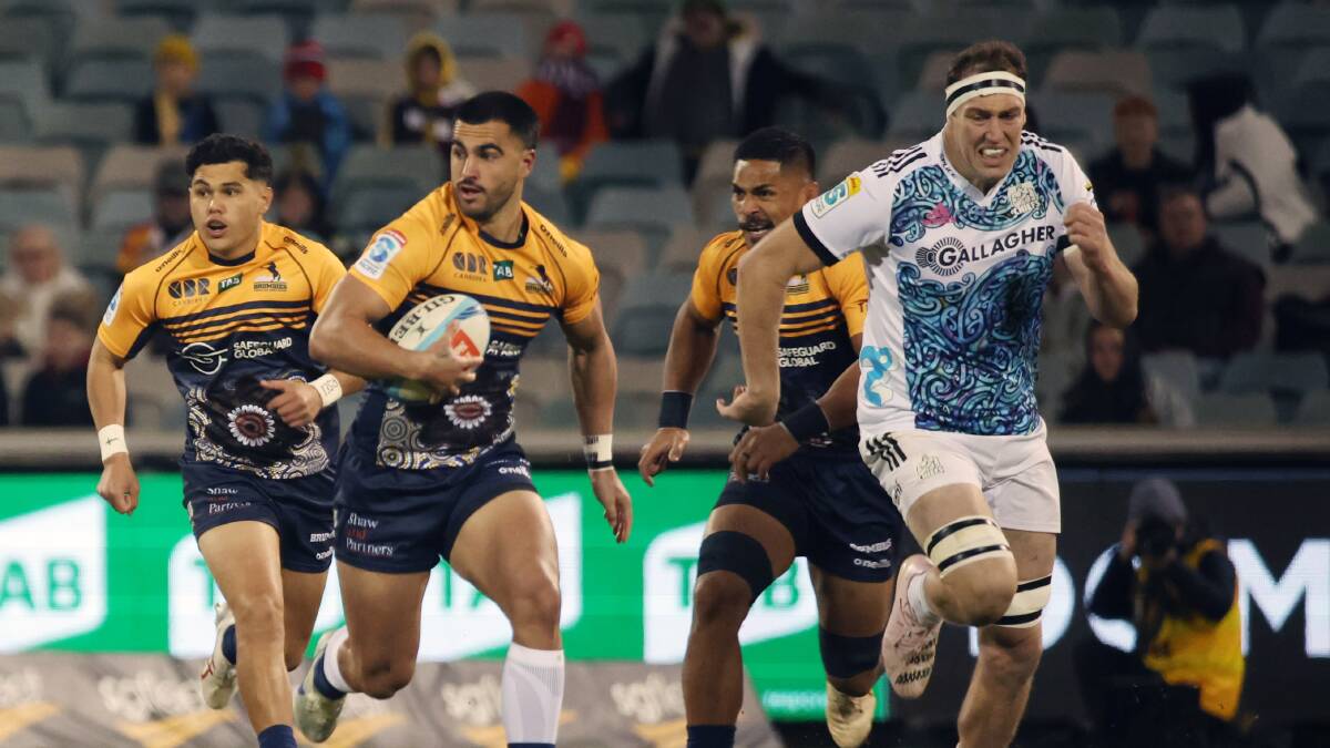 The Brumbies are still in the box seat to earn a home quarter-final. Picture by Gary Ramage
