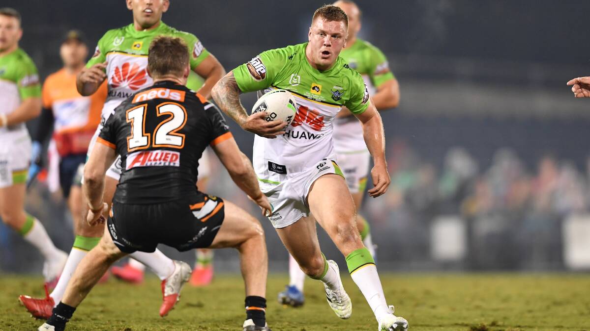 Raiders forward Ryan Sutton is determined to keep his place in the NRL side. Picture: NRL Imagery