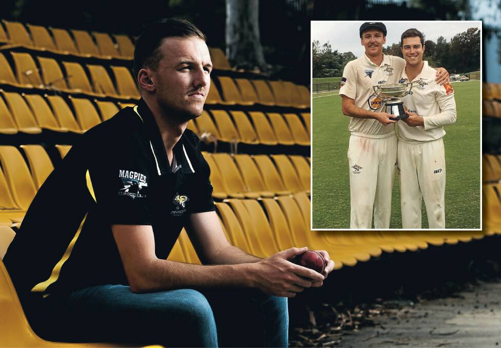 Ginninderra fast bowler Jak Willcox had a "lightbulb moment" - he wanted to go. But Rhys Healy helped him through. Picture: Elesa Kurtz