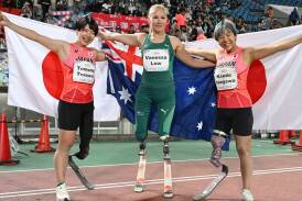 Vanessa Low is Australia's golden girl once more after winning another world title. Picture Athletics Australia
