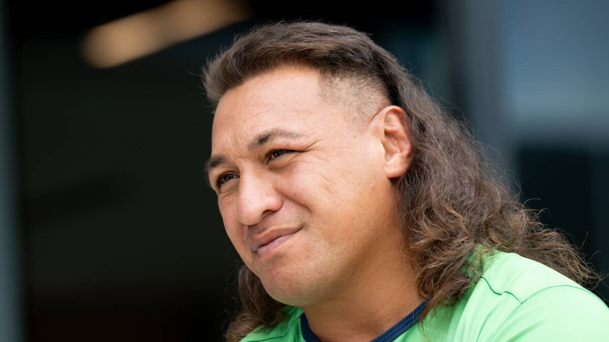 Raiders prop Josh Papalii has shed weight to start the NRL season. Picture by Elesa Kurtz