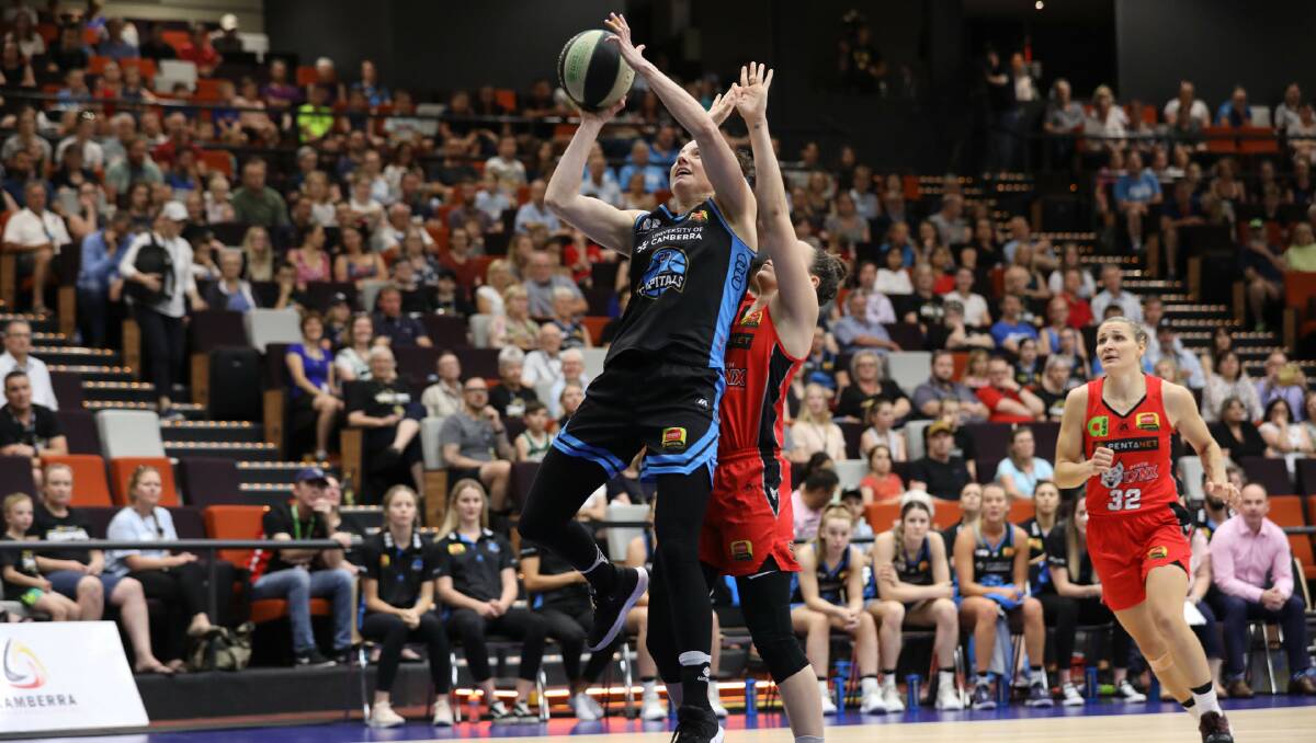 Kelsey Griffin came through unscathed in an impressive return from injury. Picture: 5 Foot Photography/Canberra Capitals