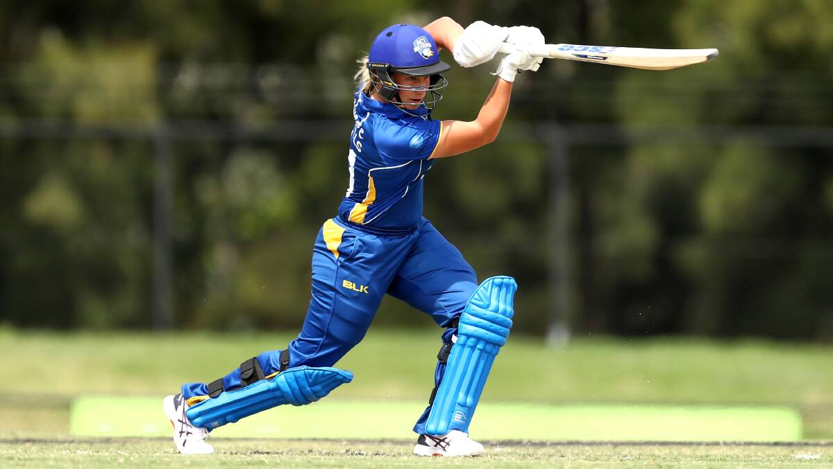 Maddie Penna broke through for her maiden WNCL century. Picture: Getty