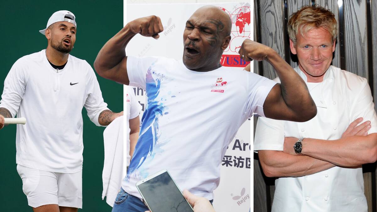 Nick Kyrgios has sat down with Mike Tyson and plans to do the same with Gordon Ramsay.
