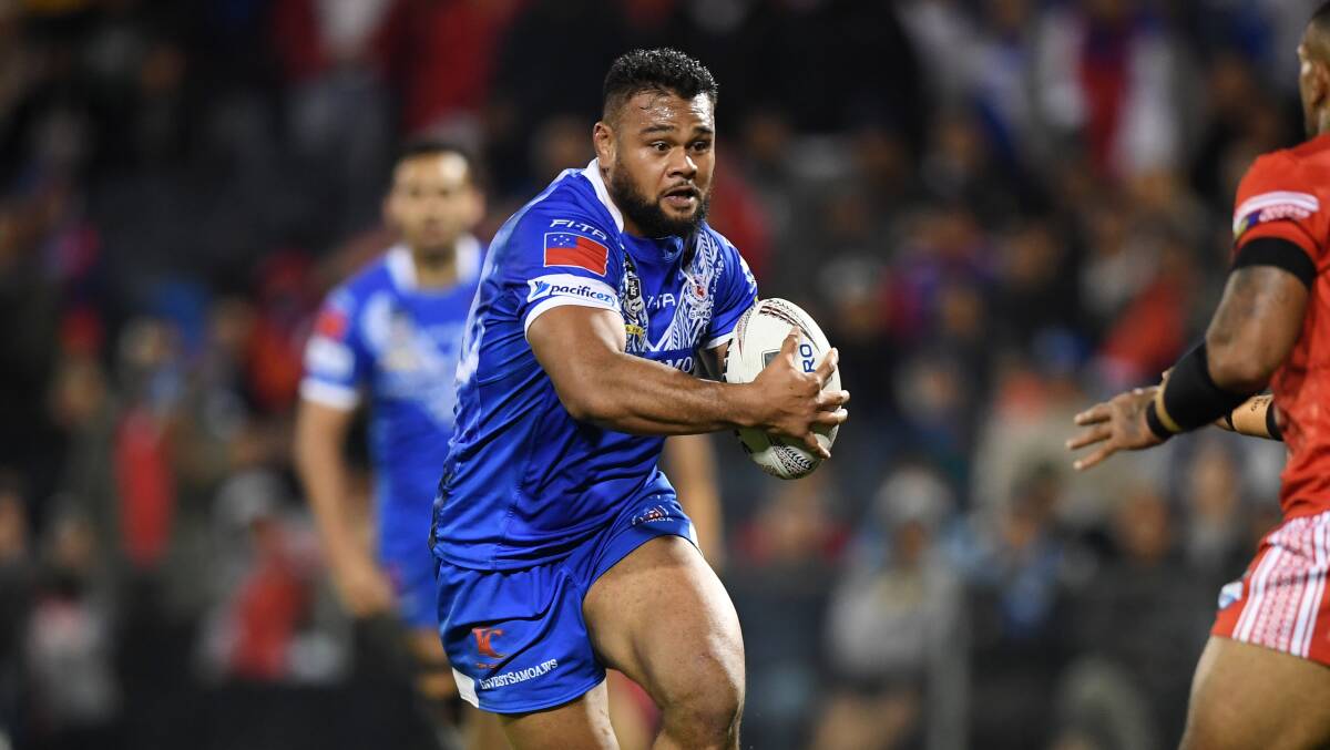 Dunamis Lui was forced to withdraw from the Samoan side with injury. Picture: NRL Photos