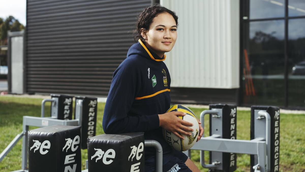 Wallaroos prospect Gabrielle Petersen is on the comeback trail from a knee reconstruction. Picture: Dion Georgopoulos