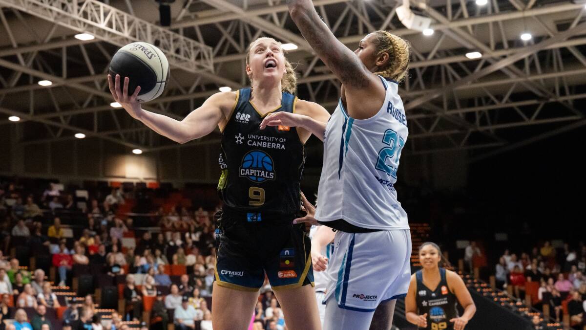 Capitals star Alex Sharp claimed the WNBL's breakout player of the year award. Picture by Elesa Kurtz