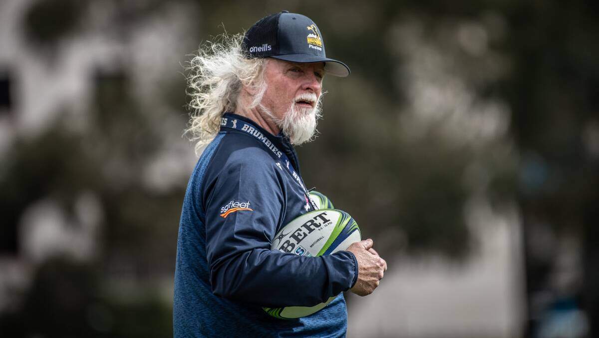 Brumbies assistant coach Laurie Fisher believes the club can rise to the occasion in New Zealand. Picture: Karleen Minney