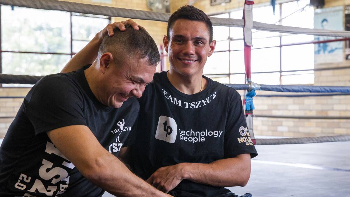 Many believe Tim Tszyu will follow in his father Kostya's footsteps. Picture: Getty
