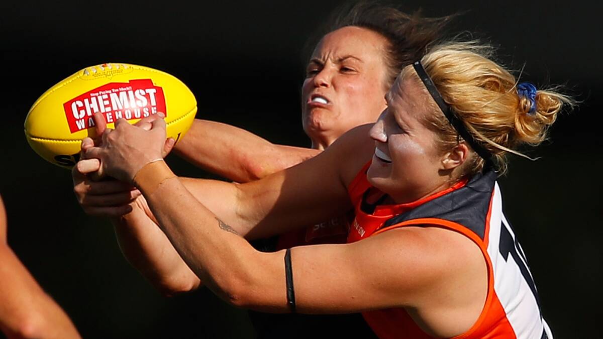 Britt Tully hopes the AFLW competition will turn professional in five years. Picture: Getty