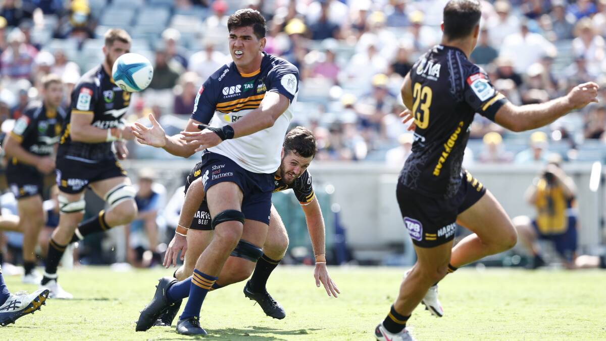 Darcy Swain says things will only get harder for the in-form Brumbies. Picture: Keegan Carroll