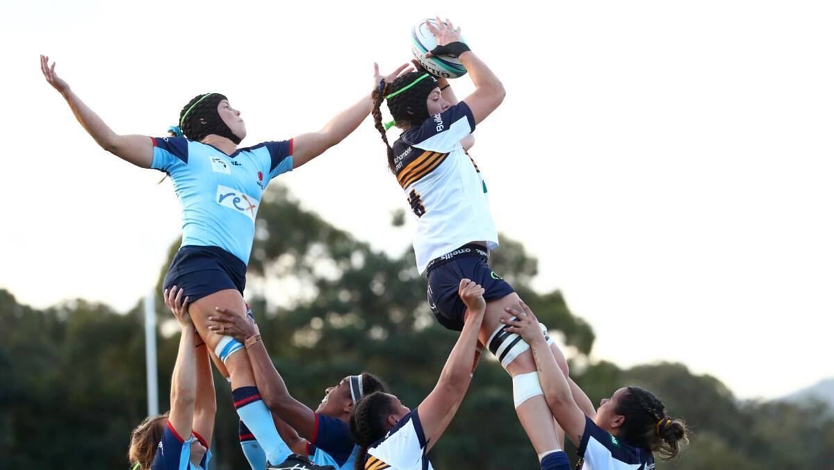 Brumbies captain Michaela Leonard battled hard in the round three clash. Picture: Getty