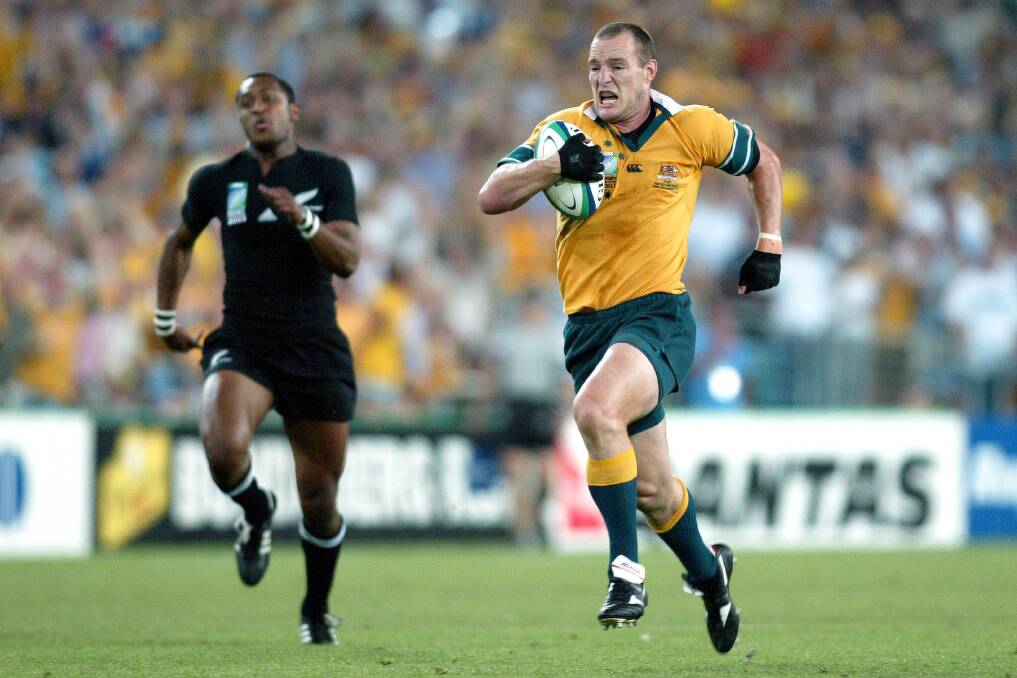 Stirling Mortlock is still asked about that moment in 2003. Picture: Getty Images