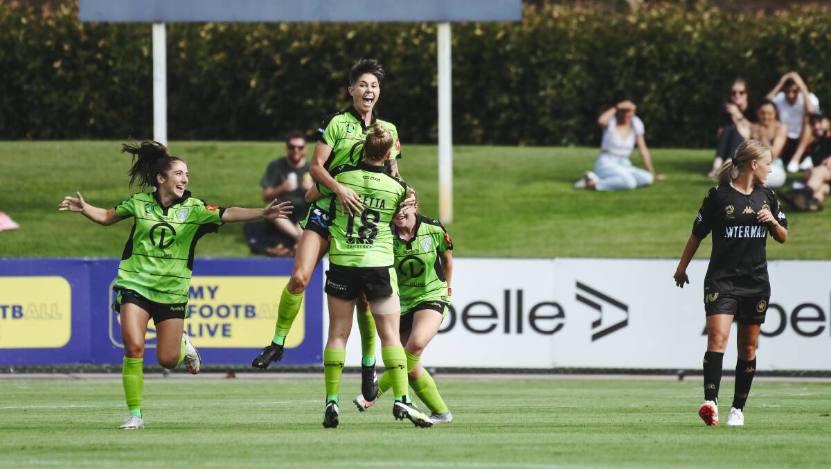 Michelle Heyman starred in her W-League return this year. Picture: Dion Georgopoulos