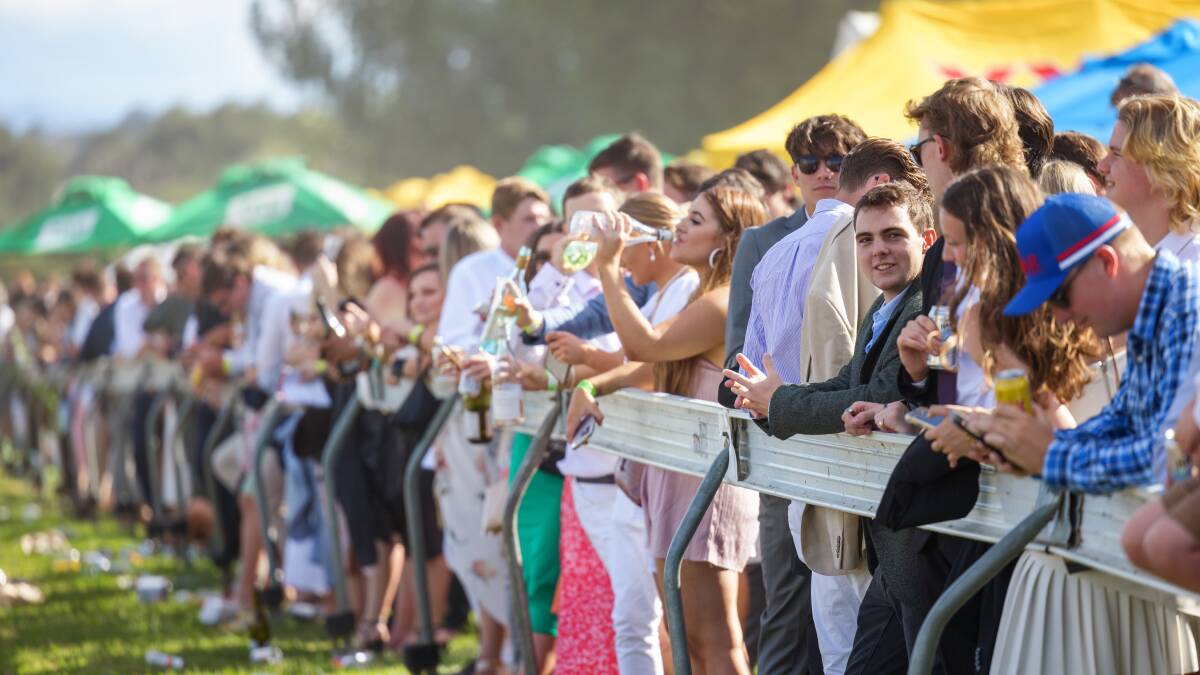 A large crowd returned to Thoroughbred Park on Sunday for the Black Opal Stakes. Picture: Sitthixay Ditthavong