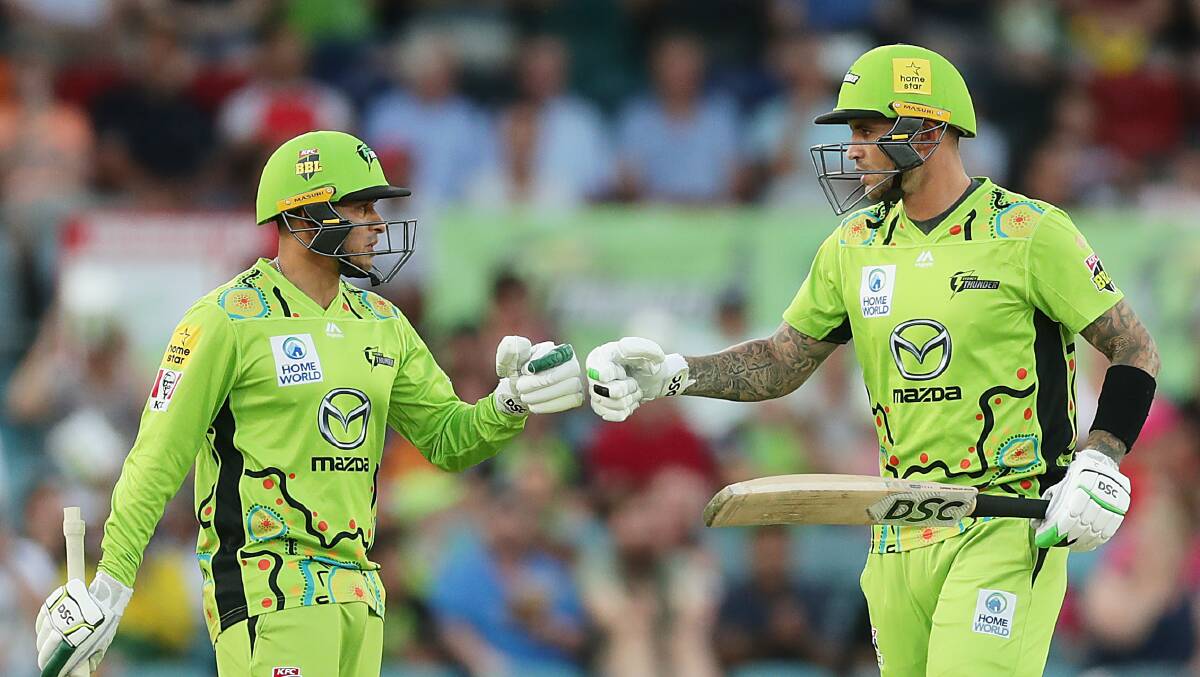 Opening duo Usman Khawaja and Alex Hales have a big role to play in the run to the finals. Picture: Getty