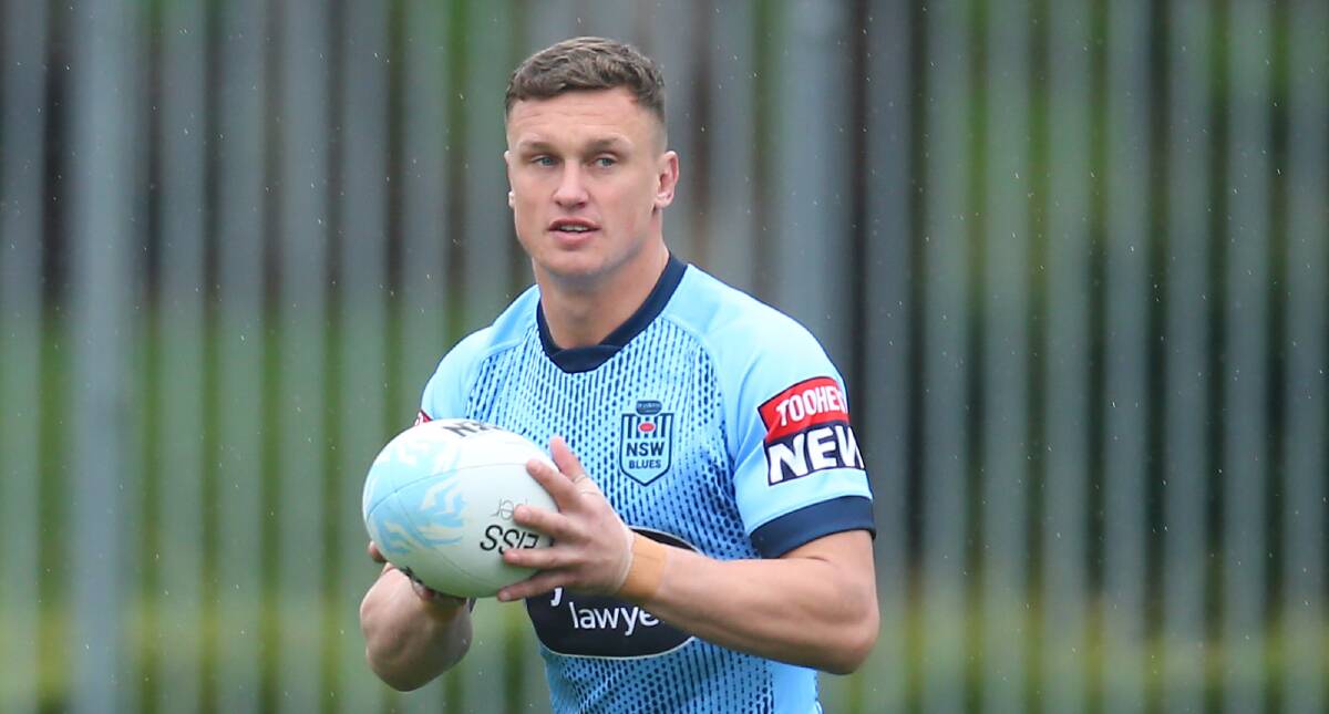 Brad Fittler is backing Jack Wighton to rise to the occasion when he starts at five-eighth for NSW. Picture: Getty