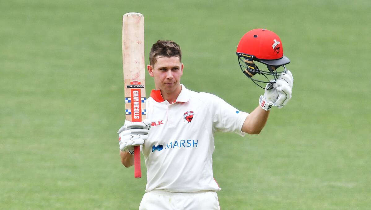 Henry Hunt posted his maiden first class century at Adelaide Oval this week. Picture: Getty