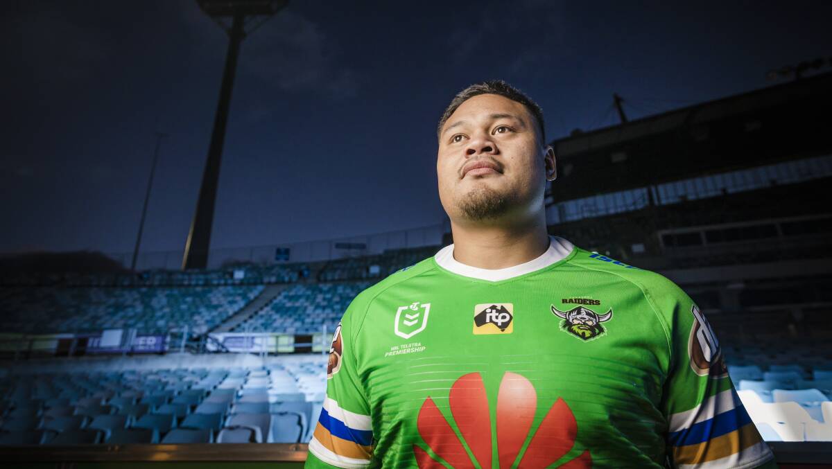 Canberra Raiders centre Joey Leilua is desperate to make the most of his opportunity in the NRL finals. Picture: Sitthixay Ditthavong