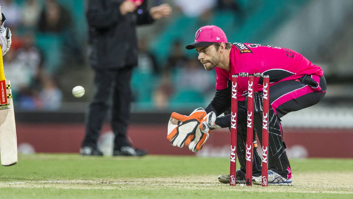 Ryan Carters in action for the Sydney Sixers. Picture by Matt Bedford