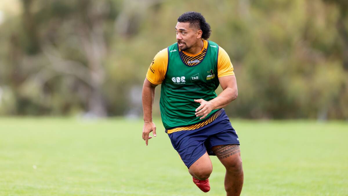 Chris Feauai-Sautia is in line to make his Brumbies debut on Saturday against the Drua. Picture: Sitthixay Ditthavong