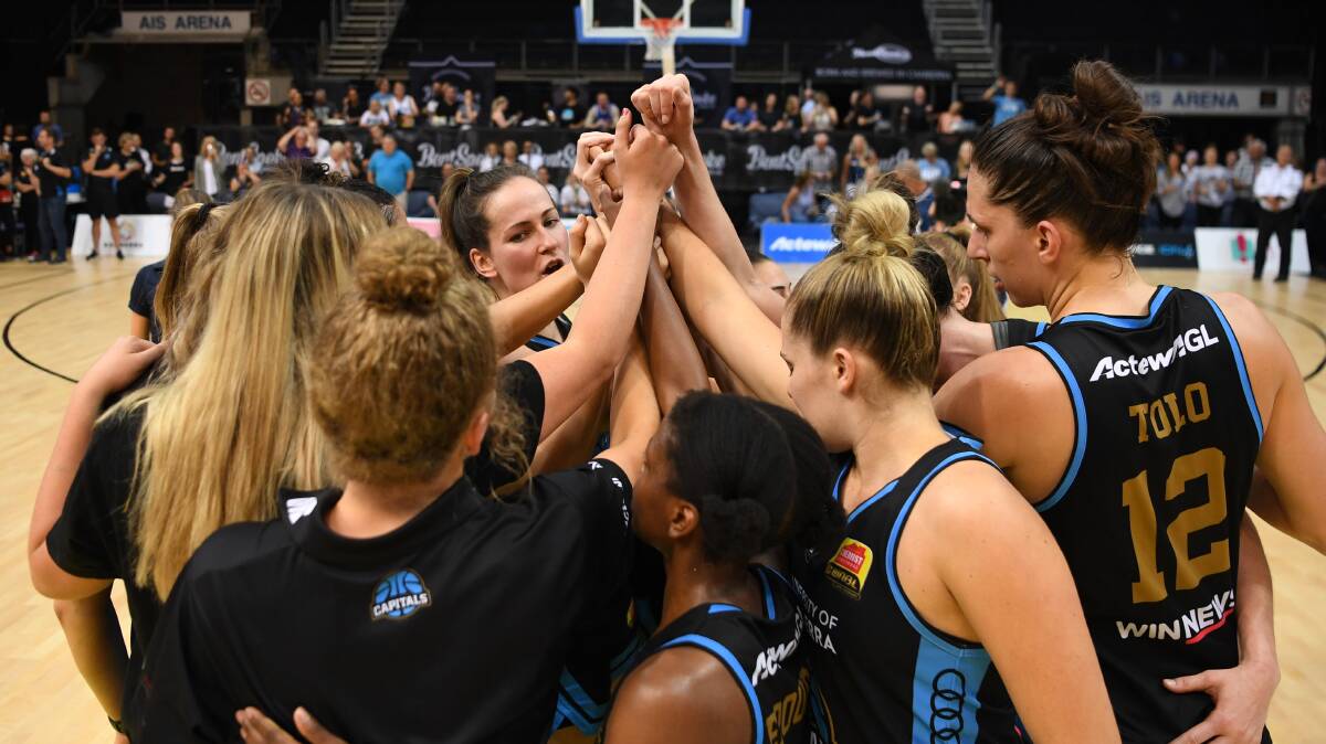 The Canberra Capitals are two wins away from back-to-back WNBL championships. Picture: Getty