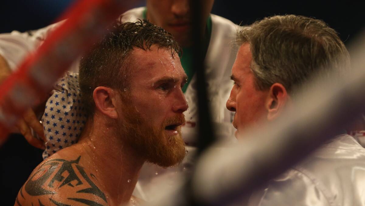 Dennis Hogan beat Tommy Browne over six rounds. Picture: Jonathan Carroll