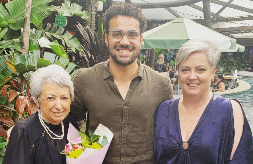 Jamie Kotz spent Mother's Day with two of the strongest women in his life. Picture: Instagram