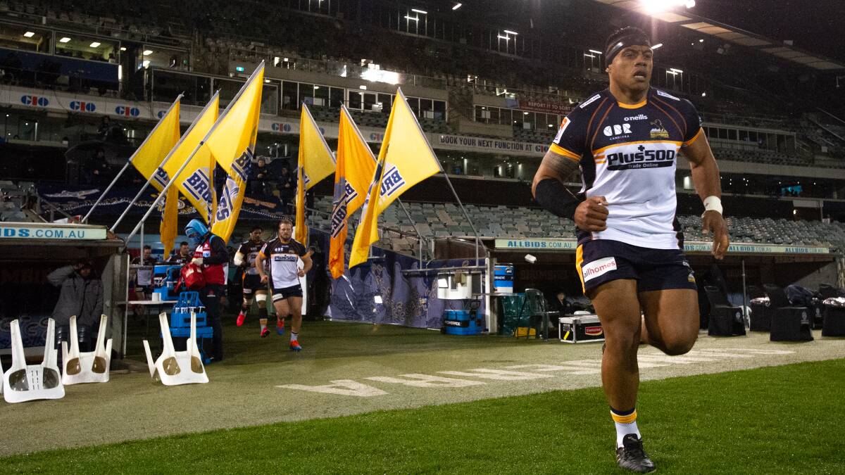 Allan Alaalatoa could soon lead the Brumbies out at home in a final. Picture: Elesa Kurtz