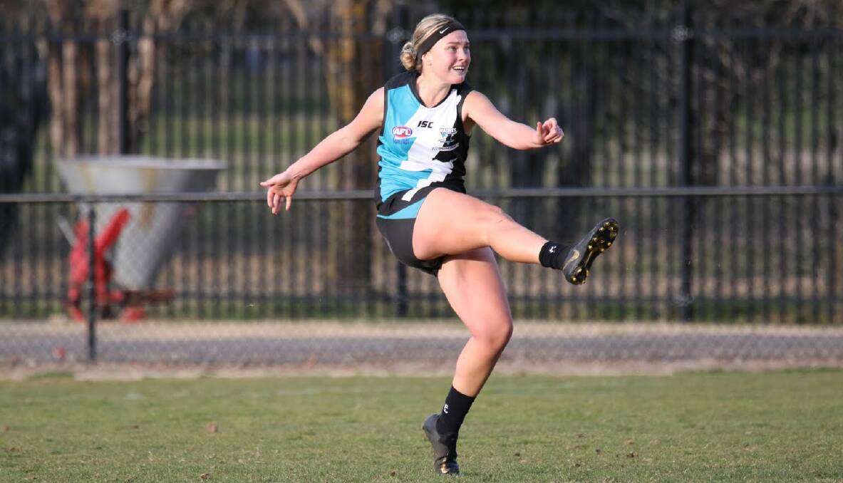 Maggie Gorham will swap her Magpies colours for Giants colours. Picture: AFL Canberra