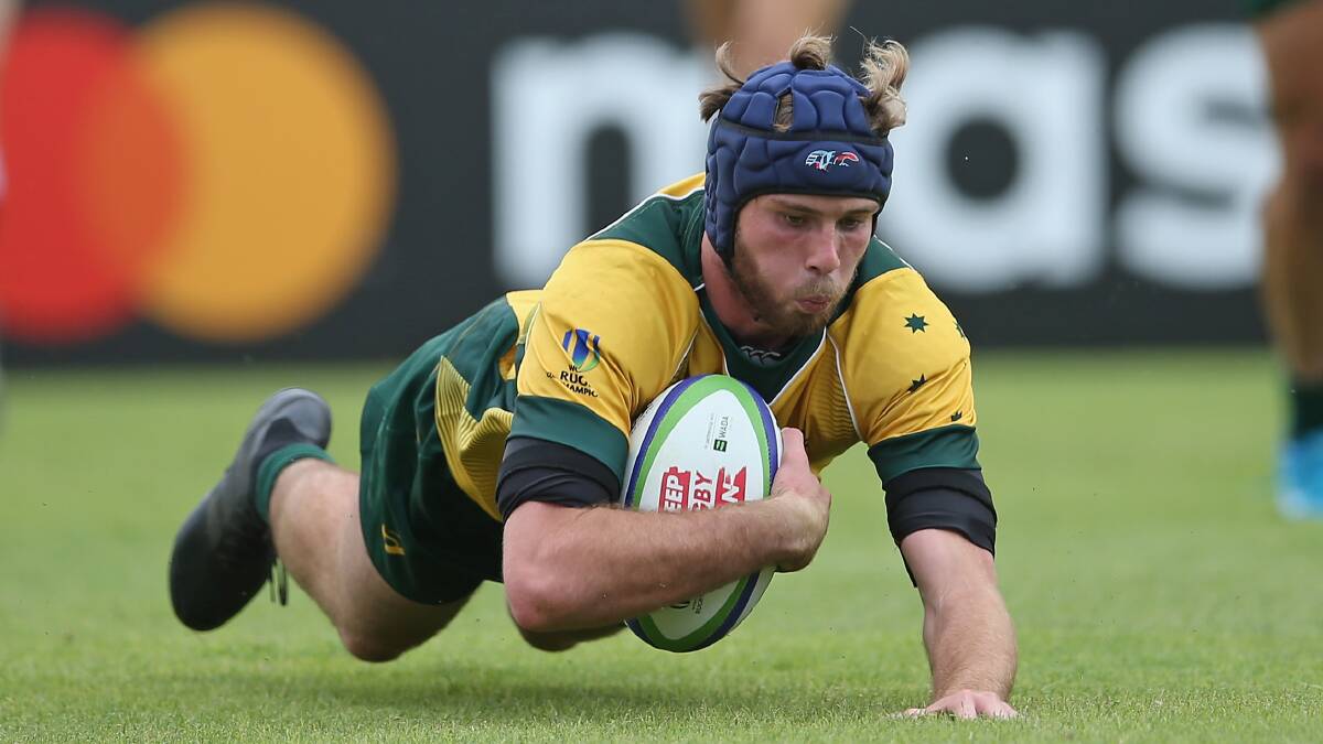 Mack Hansen played for the Junior Wallabies at a World Cup. Picture: Getty