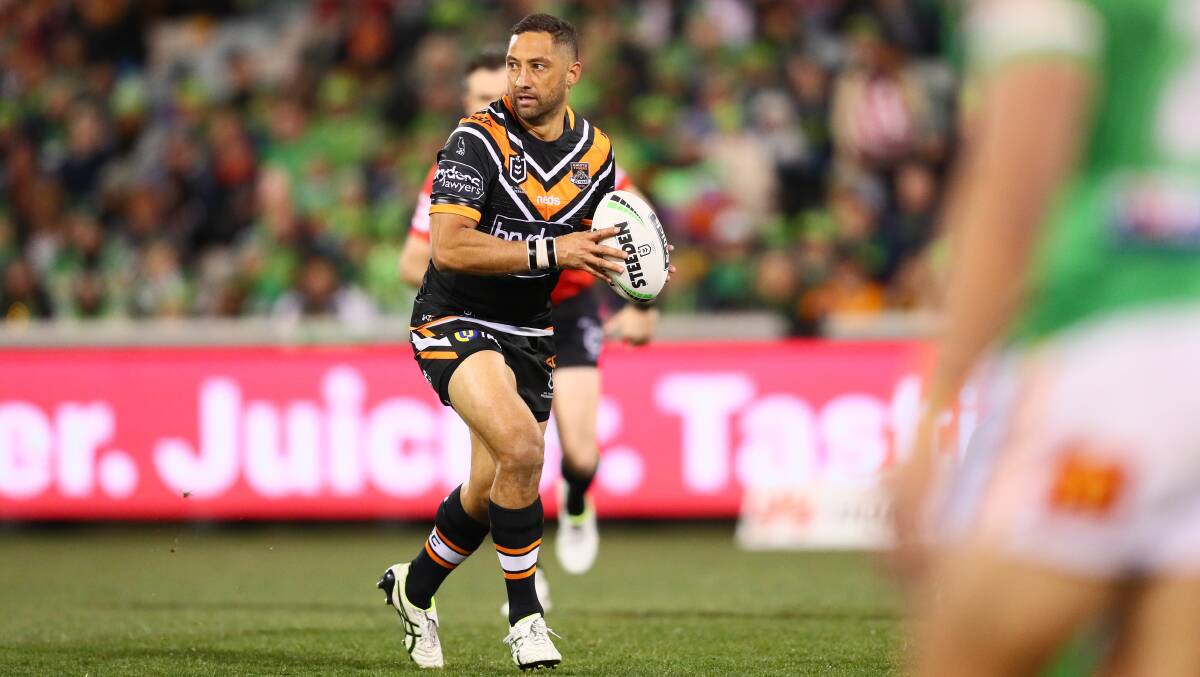 Benji Marshall's unbeaten record in Canberra is in tatters. Picture: NRL Photos