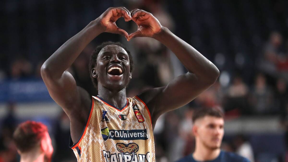 Cairns Taipans player Bul Kuol is back in Canberra to give back to basketball. Picture Getty Images