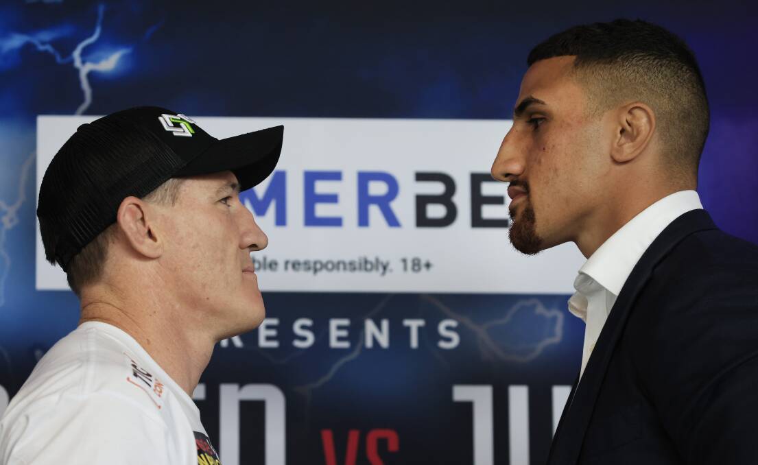 Paul Gallen has lit the fuse for a showdown with Justis Huni. Picture: Getty