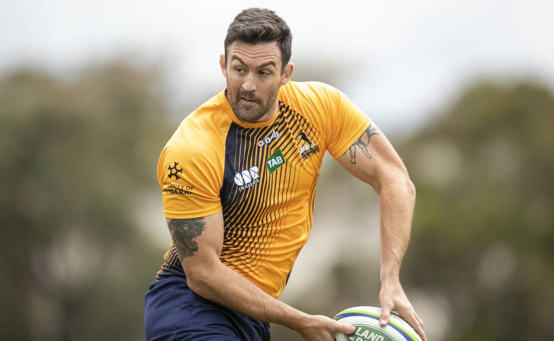 Brumbies lock Cadeyrn Neville is edging closer to his Super Rugby return. Picture: Keegan Carroll