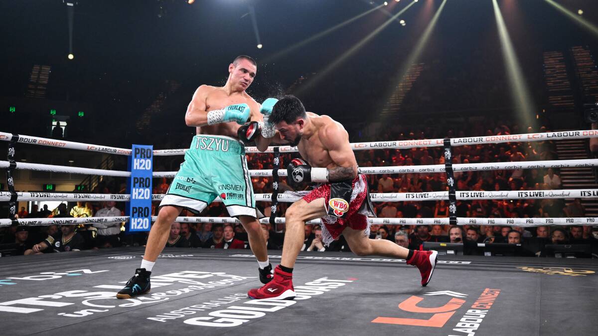 Tim Tszyu defended his WBO super welterweight title in dominant fashion. Picture No Limit Boxing / Zain Mohammed