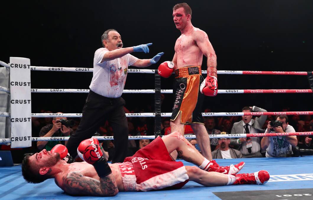 Jeff Horn pulled off one of Australian boxing's greatest wins over Michael Zerafa. Picture: Getty