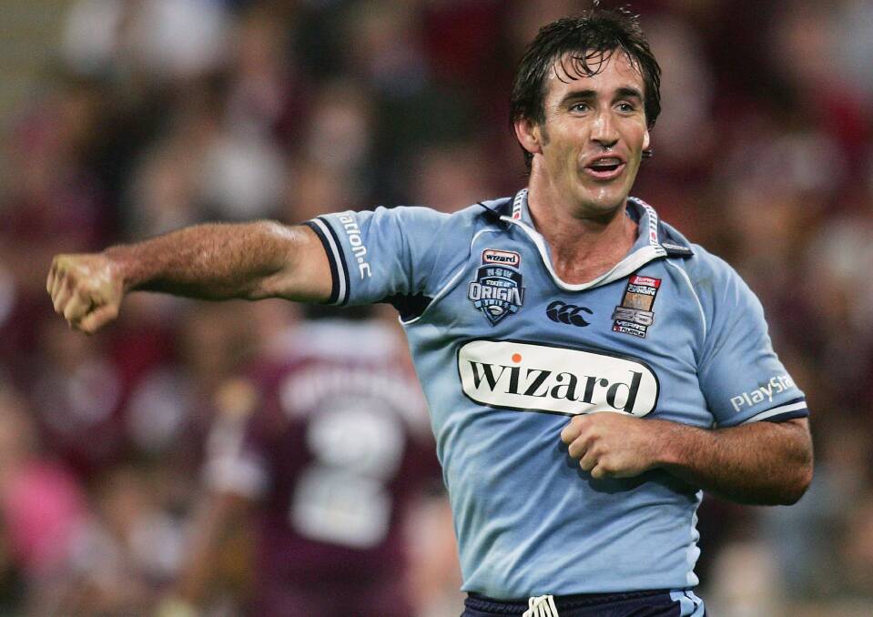 Andrew Johns' performance in the 2005 State of Origin series remains one of rugby league's finest. Picture: Getty