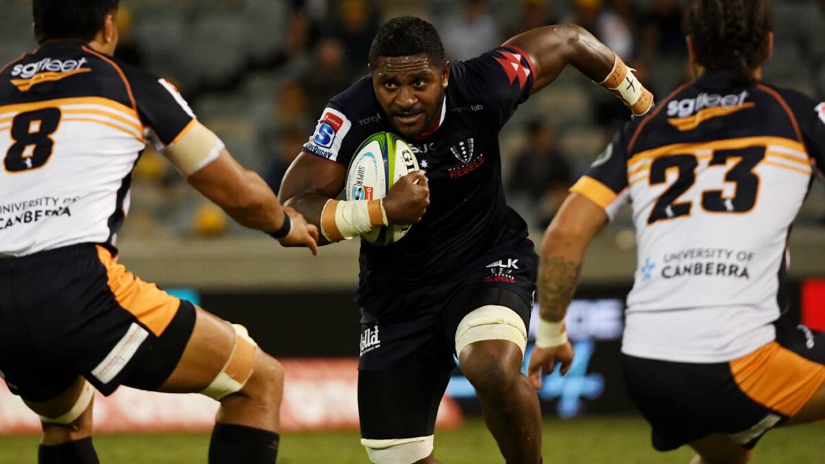 Isi Naisarani looms as a danger man for the Rebels. Picture: Getty